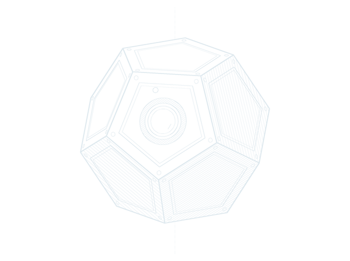 The twelve-faced device, the lens eye on its front face